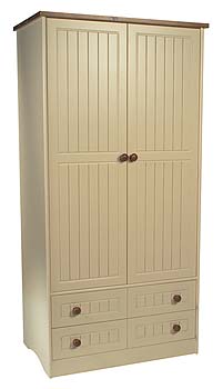 Waterford Pine 2 Door 2 Drawer Wardrobe