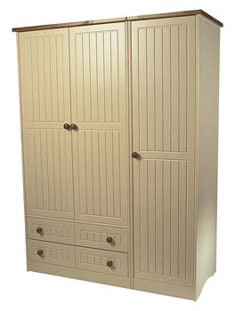 Waterford Pine 3 Door 2 Drawer Wardrobe