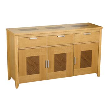 Furniture123 Weiler Oak 3 Door Sideboard