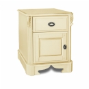 Amore Latte Large Bedside with Door