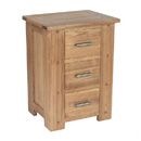 Antibes light 3 drawer nightstand