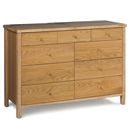 Atlantis Oak 9 drawer Chest of drawers