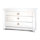 Bari High Gloss White 3 Drawer Chest