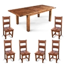 Brooklyn Reclaimed Oak large extending dining set