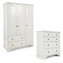 Chateau White Triple Wardrobe & Half Price