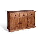 FurnitureToday Chunky Pine Mocha Large Sideboard