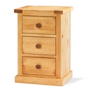 Cottingham Solid Pine 3 Drawer Bedside