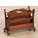 Country Manor Mahogany Sheraton Magazine Rack