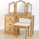 County Durham pine single dressing table