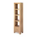 FurnitureToday Cuba Oak Living Slim Bookcase