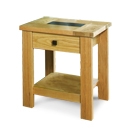 Denver Oak 1 Drawer Bedside Table