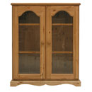 FurnitureToday Devon Pine 3ft glazed bookcase