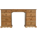 Devon Pine double pedestal dressing table