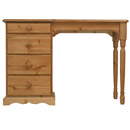 Devon Pine single pedestal dressing table