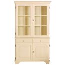 FurnitureToday Gustavian cream painted glazed bookcase