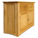 FurnitureToday Hampton Oak 2 Drawer Sideboard