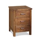 Havana Dark Oak 3 Drawer Bedside