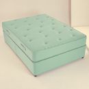 Highgate Dreamer green bed with mattress