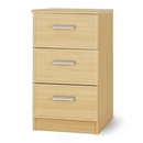 Horizon 3 Drawer Bedside