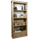 FurnitureToday Hudson Light Oak Large 3 Drawer Bookcase