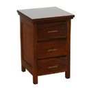 India Bay Three Drawer Bedside