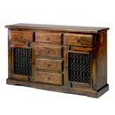 FurnitureToday Jali capsule dark Indian large sideboard