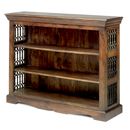 FurnitureToday Jali capsule dark Indian low bookcase