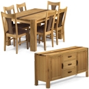 Julian Bowen Cotswold Oak Dining Set with