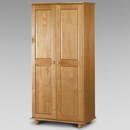 Julian Bowen Pickwick Pine 2 door wardrobe