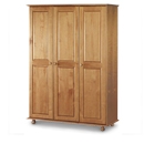 Julian Bowen Pickwick Pine 3 door fitted wardrobe