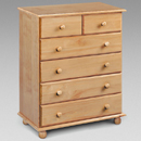 Julian Bowen Pickwick Pine 4 plus 2 drawer chest