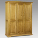 Julian Bowen Sheraton Pine 3 door wardrobe