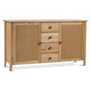 FurnitureToday Kendal Elm 2 Door 4 Drawer Sideboard