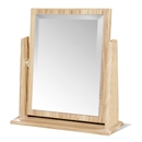 Knightsbridge Cream Gloss and Oak Single Mirror