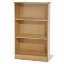 FurnitureToday Knightsbridge Cream Gloss and Oak Small Bookcase