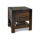 Lyon Walnut 1 Drawer Nightstand