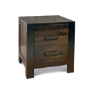 Lyon Walnut 2 Drawer Nightstand