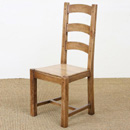 Makasih Provence mango solid seat dining chair