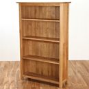 Metro Living Solid Oak 5ft bookcase