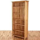 Metro Living Solid Oak 6ft Bookcase