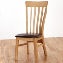 Metro Living Solid Oak Jenna High Back Chair