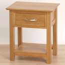 Metro solid oak nightstand