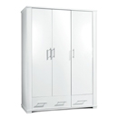 Metro White 3 Door Triple Wardrobe