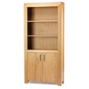 Monaco Oak 2 Door Bookcase