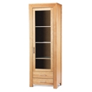 Monaco Oak Display Cabinet