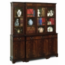 FurnitureToday Montague Gower 4 Door Breakfront Bookcase