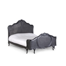 Moulin Noir Black Rattan 5ft Bed