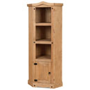 FurnitureToday New Corona mexican pine corner bookcase