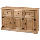 FurnitureToday New Corona mexican pine large sideboard