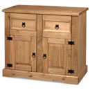 FurnitureToday New Corona mexican pine small sideboard